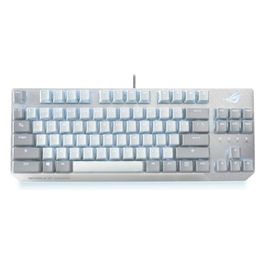ROG Strix Scope NX TKL Moonlight White Tastiera Gaming USB, Meccanica, Switch ROG NX Rossi, AuraSync RGB, Tasti ABS, Frame in Alluminio, CTRL XL Xaccurate Design, Tasto Stealth, Layout ITA, Nero