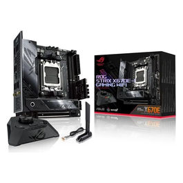 ROG Strix X670E-I Gaming WiFi Scheda Madre Gaming Mini-ITX AMD X670 AMD AM5 DDR5 PCI 5.0 Intel 2.5Gb Ethernet WiFi 6E (802.11 ax) 2xM.2 2xSATA 6GB/s Aura Sync RGB Nero