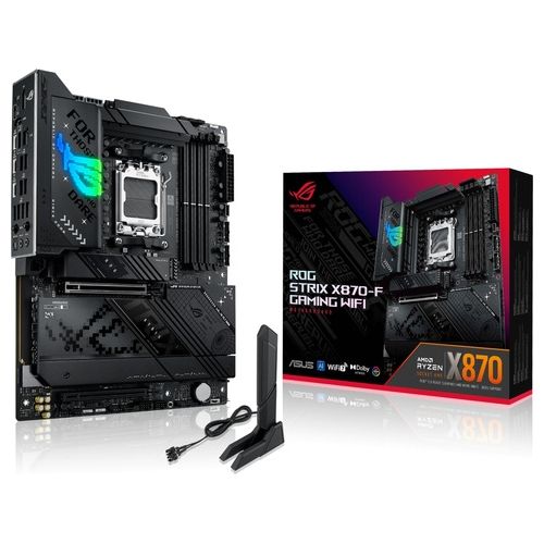 90MB1IV0-M0EAY0 ROG STRIX X870-F Scheda Madre ATX Socket AM5 DDR5 fino a 192 GB Wi-Fi 7 Bluetooth 5.4 colore Nero