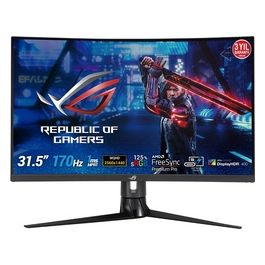 ROG Strix XG32VC Monitor Gaming Curvo - 31.5" WQHD (2560 x 1440), 170Hz* , 1ms MPRT, Extreme Low Motion Blur Sync, 125% sRGB, FreeSync Premium Pro, DisplayHDR™ 400, USB Type-C, KVM support