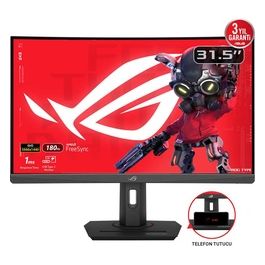 ROG Strix XG32WCS Monitor Gaming Curvo da 32” pollici (315) QHD 2560x1440 180Hz e Tempo di Risposta 1ms Extreme Low Motion Blur Sync USB Type-C FreeSync DisplayWidget Center HDR Nero