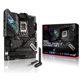 ROG Strix Z690-F Gaming Scheda Madre ATX, Intel Z690, LGA1700, DDR5, PCI 5.0, WiFi 6E(802.11ax), Intel I225-V 2.5Gb LAN, ROG SupremeFX 7.1, 4xM.2, 6xSATA 6GB/s, Aura Sync RGB, Nero