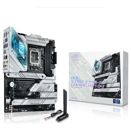 ASUS ROG STRIX Z790-A GAMING WIFI D4 Scheda Madre Gaming ATX Intel Z790 LGA1700 DDR4 PCI 5.0 WiFi 6E (802.11ax) Intel 2.5Gb Ethernet ROG SupremeFX 7.1 4xM.2 4xSATA 6GB/s Aura Sync RGB Nero