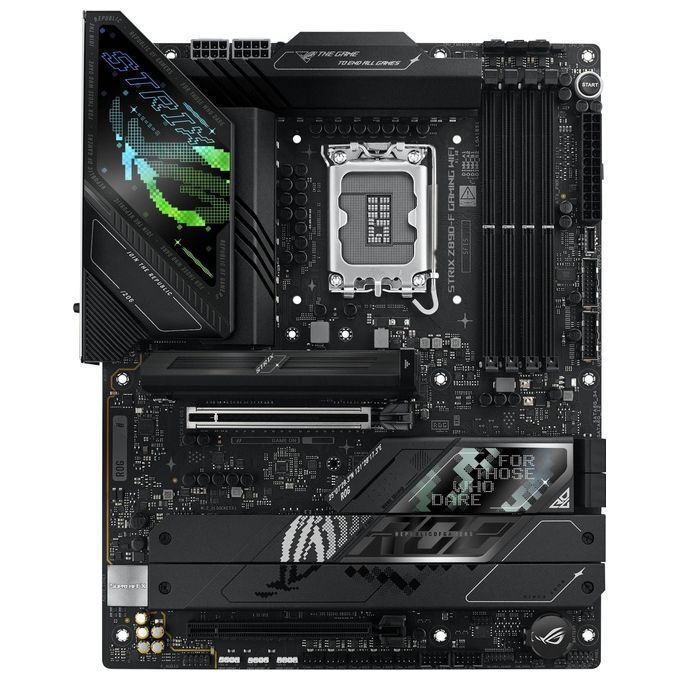 ASUS ROG Strix Z890-F Gaming WiFi Scheda Madre Intel ATX 16122 Fasi di Alimentazione Slot DDR5 PCIe 5.0 GPU di Nuova Generazione 5 Slot M.2 WiFi 7 AI Overclocking AI Networking II