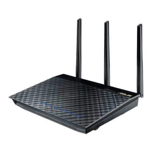 ASUS RT-AC66U Gigabit Router Wireless AC1750 Dual Band 1300+450 802.11 a-b-g-n-ac Supporto 3G-4G LTE 3 Antenne staccabili 