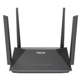 Asus RT-AX52 AX1800 Router estendibile Dual Band WiFi 6 Instant Guard Parental Control VPN compatibile AiMesh QoS Punto di accesso/Ripetitore Nero