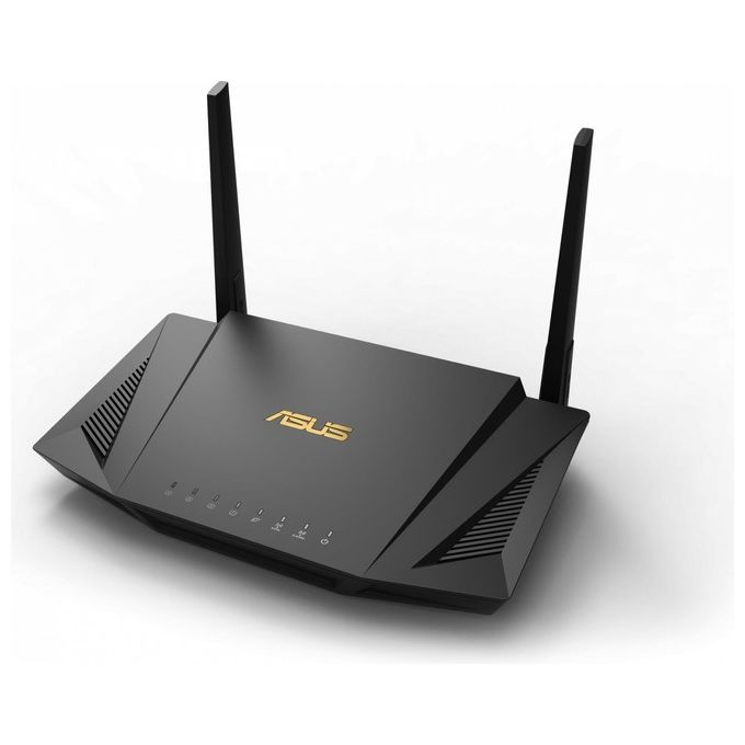 ASUS RT-AX56U Router Mesh Wifi 6 AX1800 Dual-band, Adatto per lavorare da casa, Aimesh, OFDMA + MU-MIMO tech, 1024 QAM, RangeBoost, Trend Micro AiProtection Pro, Supporto Dual WAN, 3G/4G