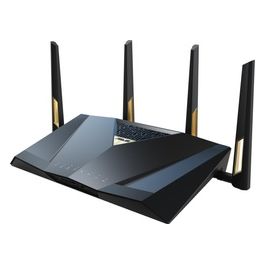 Asus RT-BE88U Router Dual-band WiFi 7 AiMesh Estendibile 4K-QAM MLO Doppia porta 10G SFP 4 porte 25G WAN/LAN 34G Sicurezza di rete e VPN Nero