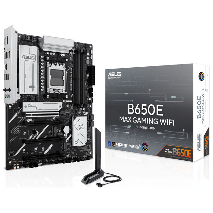 ASUS Scheda Madre ATX AMD AM5 B650E Wi-Fi 6E DDR5 PCIe 5.0 Ryzen 7000-8000-9000