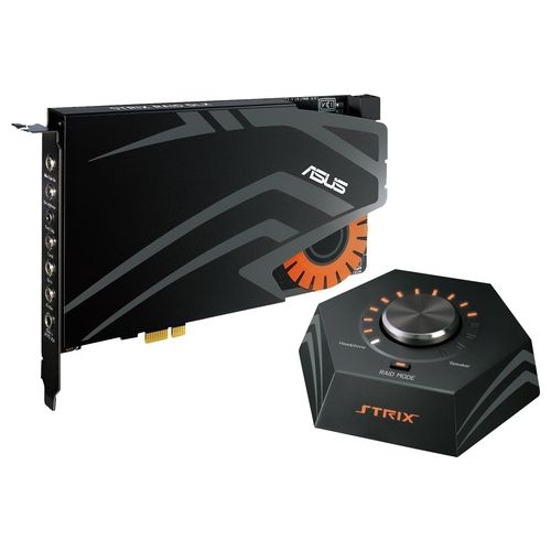 ASUS Strix RAID DLX Scheda Audio PCI-Ex per Gaming 124dB SNR DAC ESS ES9016 Controller esterno 7.1 Canali