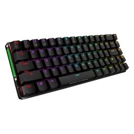 ASUS  ROG Falchion Tastiera Gaming Wireless e USB, Meccanica, Switch Cherry MX Rossi, RGB, Tasti in ABS, 2.4GHz, Pannello Touch Laterale, Custodia, Macro, Layout Italia, Nero