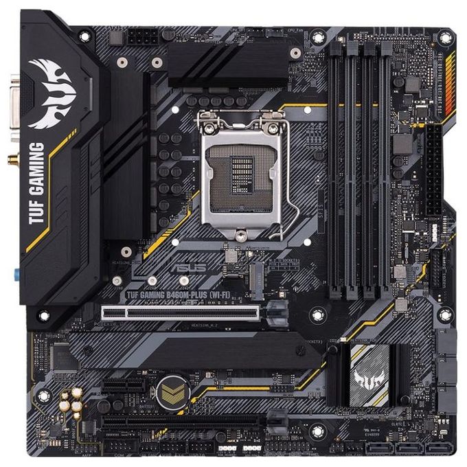 Asus TUF GAMING B460M-PLUS Wi-Fi Scheda Madre Gaming Intel B460 LGA 1200 Micro ATX con Doppio M.2