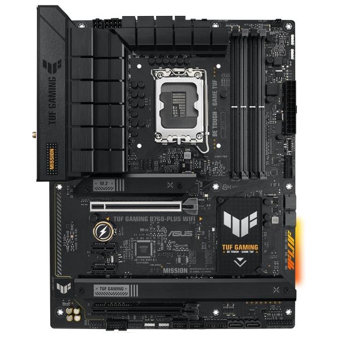 Asus TUF Gaming B760-PLUS WiFi Scheda Madre Intel B760 LGA 1700 ATX DDR5 PCIe 5.0 3 Slot M.2 WiFi 6E USB 3.2 Gen 2 Type-C Nero