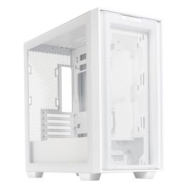 Asus TUF GAMING GT502 PLUS TG ARGB WHITE Case per PC Gaming Mid ATX Doppia camera Pannelli Laterali Senza Attrezzi USB 3.2 Gen2 Type-C 4 ventole ARGB preinstallate Bianco