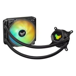 Asus TUF Gaming LC 120 ARGB Dissipatore a Liquido All-In-One Ventola TUF Gaming da 120mm illuminazione ARGB LGA 1700 e AMD AM4 Bracket AM5 Incluso Nero