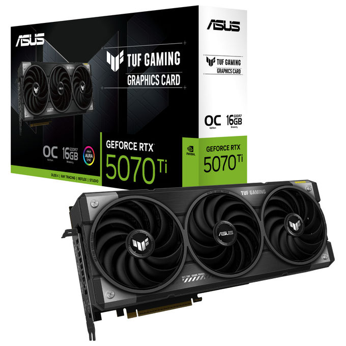 ASUS TUF Gaming RTX 5070 Ti 16GB Scheda Grafica OC PCI-E 5.0 3 Ventole GDDR7