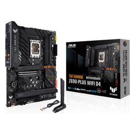 TUF Gaming Z690-PLUS WIFI D4 Scheda Madre Gaming ATX, Intel Z690, LGA1700, DDR4, PCI 5.0, 14+1 Fasi Alimentazione, 2.5Gb LAN, WIFI 6, Realtek 7.1 Sorround, 4xM.2, SATA 6GB/s, Aura Sync RGB, Nero