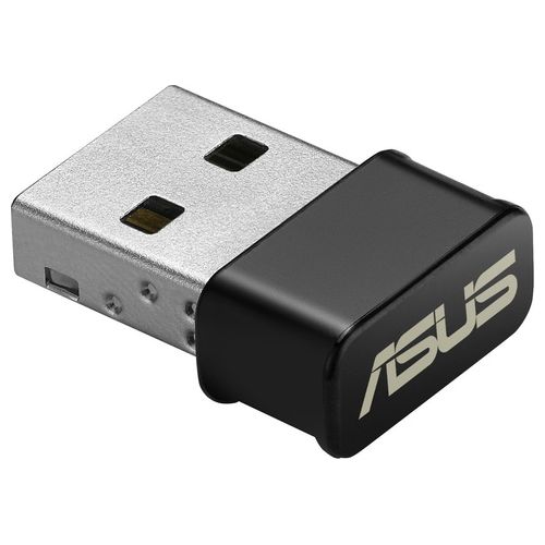 ASUS USB-AC53 Nano - Adattatore Wi-Fi e USB , (AC1200 Dual Band), 300 - 867 Mbps, Formato Compatto, Supporto MU-MIMO, Nero