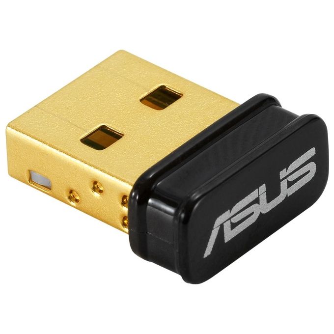 ASUS USB-BT500, Adattatore USB Bluetooth 5.0, Retrocompatibile Con Le Vecchie Generazioni di Bluetooth, Tecnologia Low Energy, Design Di Piccole Dimen
