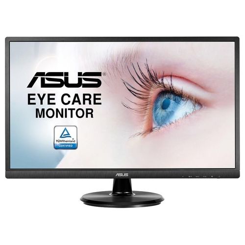 ASUS Monitor VA249HE 24" (23.8") , FHD, 1920 x 1080, VA, HDMI, D-Sub, Flicker Free, Filtro Luce Blu, Certificazione TUV