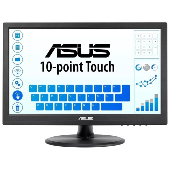 ASUS Monitor Flat 15.6'' VT168HR 1366x768 Pixel Multi-Touch Tempo di risposta 5 ms