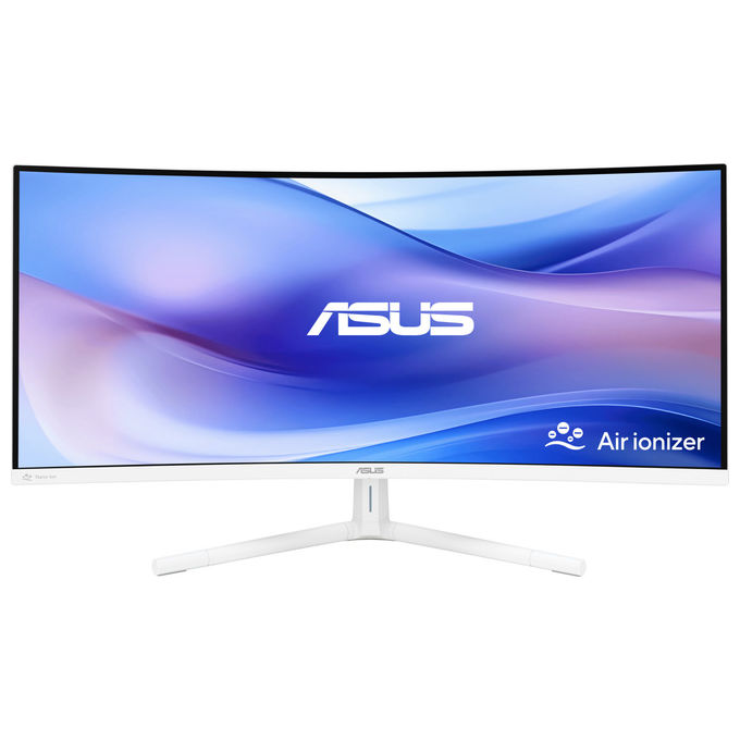 Asus VU34WCIP-W Monitor Curvo 34'' Wide Quad HD Bianco