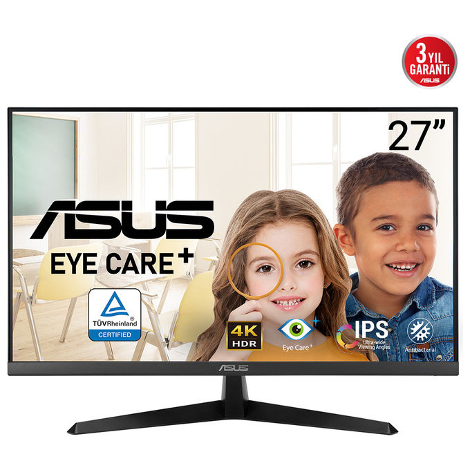 Asus VY27UQ, Monitor PC 27'' 4K Ultra HD, LCD Nero