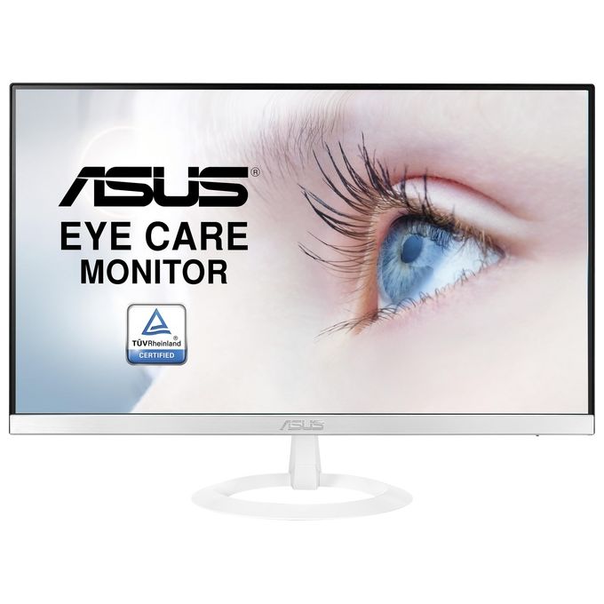 ASUS VZ239HE-W 23" Monitor, FHD, 1920 x 1080, IPS, Design Ultra-Slim, HDMI, D-Sub, Flicker Free, Filtro Luce Blu, Certificazione TUV, White