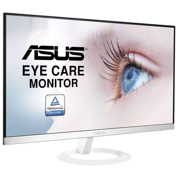 ASUS VZ239HE-W 23'' Monitor, FHD, 1920 x 1080, IPS, Design Ultra-Slim, HDMI, D-Sub, Flicker Free, Filtro Luce Blu, Certificazione TUV, White