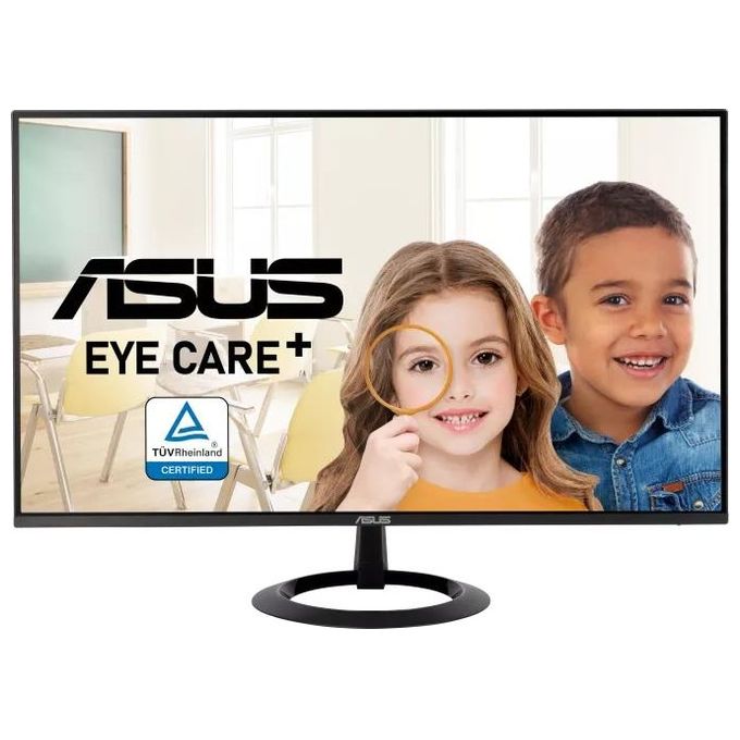 ASUS VZ24EHF Monitor Gaming Eye Care 24” pollici (23,8) Full HD (1920x1080), IPS senza cornice, 100 Hz, Adaptative-Sync, Tempo di risposta 1 ms (MPRT), HDMI, Filtro Luci Blu, Antisfarfallio, Nero