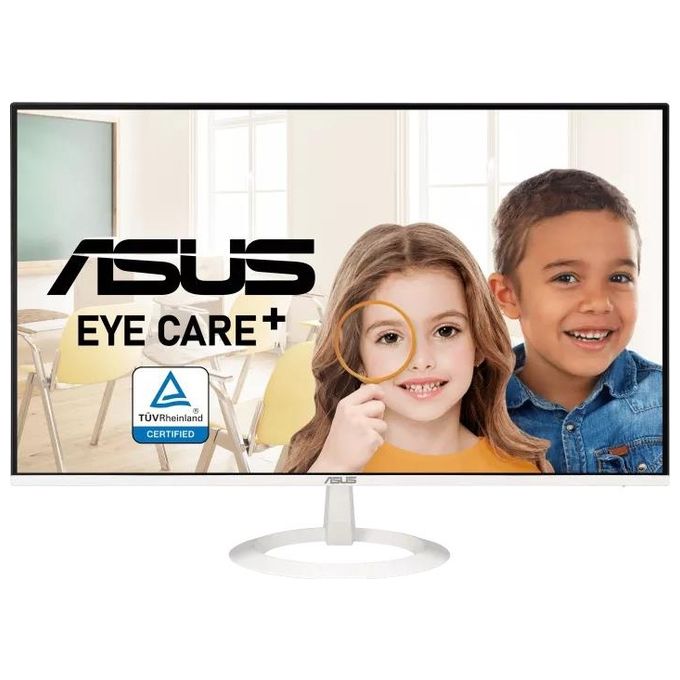 Asus Monitor Eye Care VZ27EHF-W da 27” pollici, Full HD (1920x1080), IPS, Frameless, 100 Hz, Adaptative-Sync, Tempo di Risposta 1 ms, HDMI, Filtro Luci Blu, Antisfarfallio, Nero