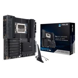 Pro WS WRX80E-SAGE SE WIFI Scheda Madre, EATX, AMD WRX80, Socket sWRX8, 8 Slot DIMM DDR4, 7 x PCIe 4.0, 3 x M.2, 8 x SATA, Intel WiFi 6, 10Gb LAN, Realtek 7.1 Surround, USB-C 3.2 Gen 2x2, Nero