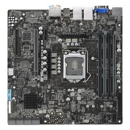 WS C246M PRO - Scheda madre per workstation (Micro-ATX, Intel Skylake/Skylake-Refresh, LGA 1151-2, 4x DDR4 2666 MHz ECC, PCIe 3.0, SATA, M.2, NVME, SATA, Dual LAN)