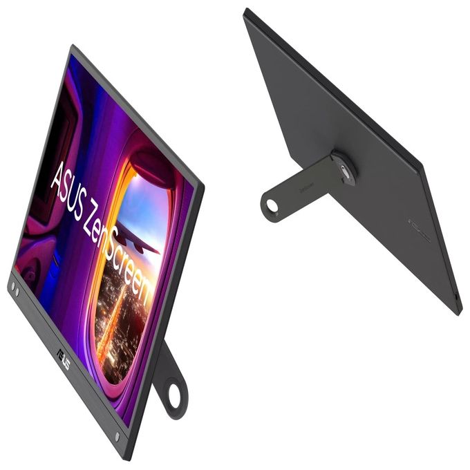 Image of ASUS ZenScreen MB166CR Monitor Portatile da 16” pollici (15.6) Full HD (1920x1080) IPS USB Type-C Anti-sfarfallio Filtro Luce Blu Superficie Antiriflesso Cavalletto di Supporto a 360° Nero