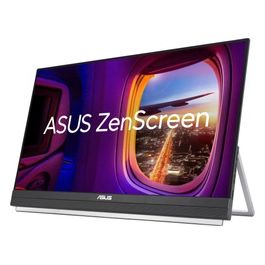 ZenScreen MB229CF Monitor Portatile da 22” pollici (21.5) FHD (1920x1080) Tecnologia IPS Frequenza 100 Hz USB-C PD 60W Speaker Audio 2.1 con Subwoofer Maniglia di Trasporto Nero