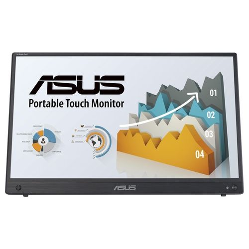 ASUS ZenScreen Touch Monitor da Gaming Portatile 15.6” 1080P FHD (MB16AHT) – Monitor da Viaggio IPS USB-C e HDMI Touch Screen a 10 Punti Cavalletto integrato Monitor Esterno per Laptop e Telefono