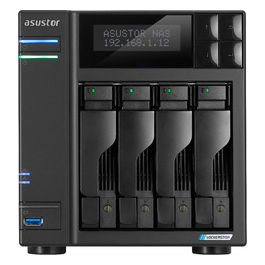 LOCKERSTOR 4 Gen2 AS6704T NAS 4 bay Intel Celeron 4GB RAM Nero