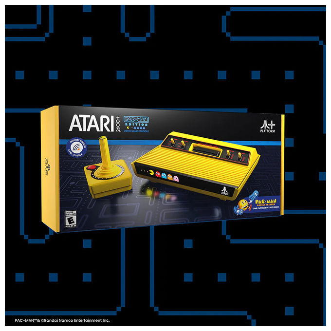 Atari, Console Retrogaming Pac-Man Anniversary Edition, Cartucce 2600-7800, Joystick Wireless