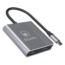 A04-tc_2hdmi Adattatore da Usb Type-C a Hdmi 1920x1080@60hz 18cm