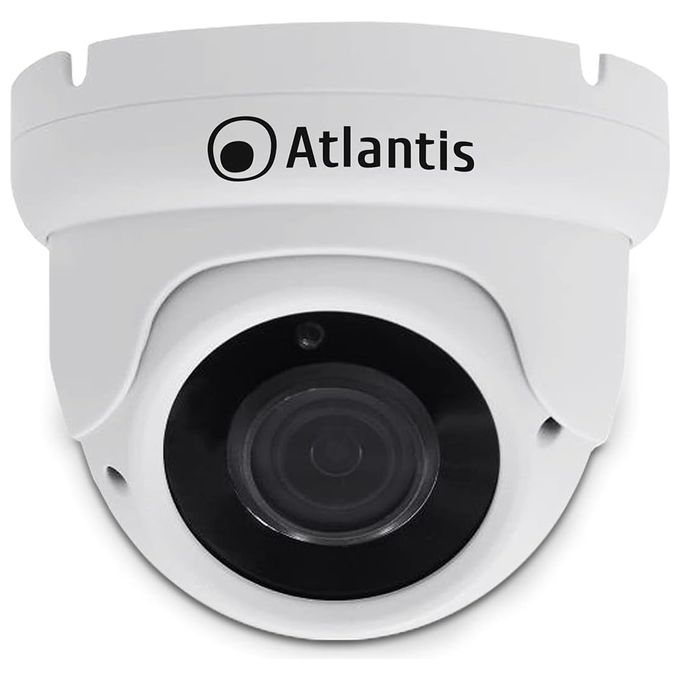 Atlantis Videocamera IP Poe Dome Bianca 5mp Ip66 Cmos 1/2.8' Ottica Fissa 36mm