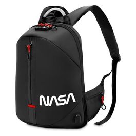 Atlantis BackPack The Moon Project NASA Worm Zaino per Notebook 15.6" orta USB per Battery Bank Vano Ultracapiente 26 Litri Aggancio Trolley Security Lock Maniglia in Metallo Nero