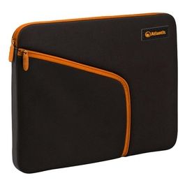 Atlantis Borsa notebook Tablet 7'' Philo-nero+zip Arancio-tasca Laterale