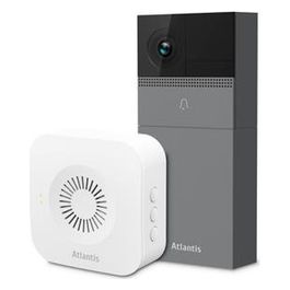 CASA Smart VideoCitofono DB910 Wireless da Esterno Telecamera 2MP Full HD Sensore PIR Compatibile Google Home/Nest ed Amazon Alexa Echo Show IR led