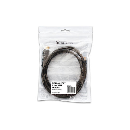 Atlantis Cavo Display Port Dp V.1.2 Schermato in Rame M/M 2mt