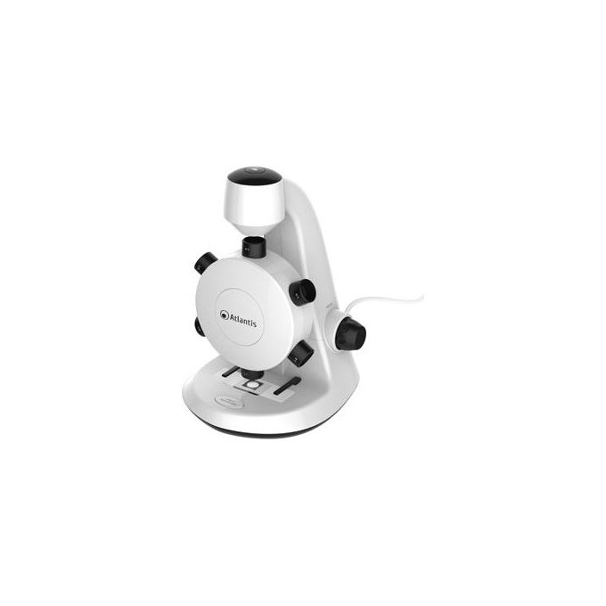 Atlantis E45-ms737 Microscopio Digitale Usb Uxga 1600x1200 6 Torrette di Ingrandimento da 100x a 600x Cmos