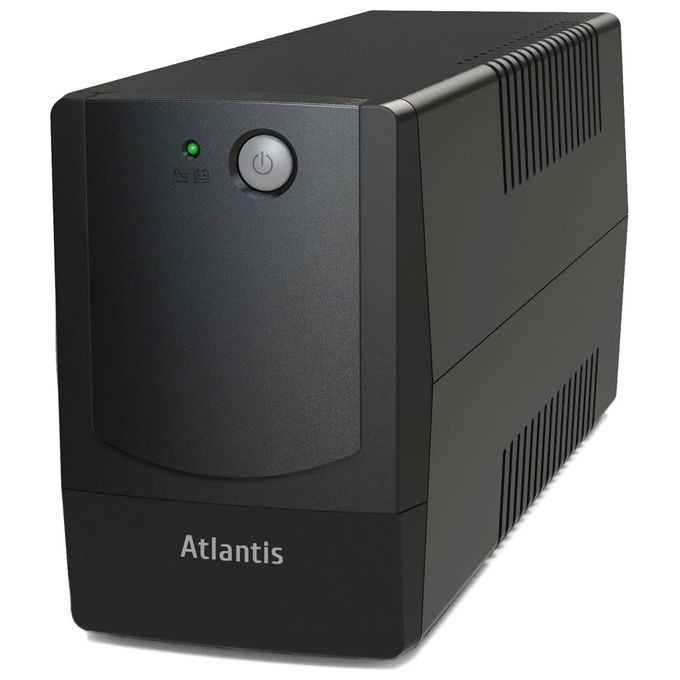 Atlantis OnePower PX800, UPS Line Interactive 800VA/400W, AVR (3 stadi), Onda PseudoSinusoidale, 4 prese IEC, 1 Batteria 12V 7Ah