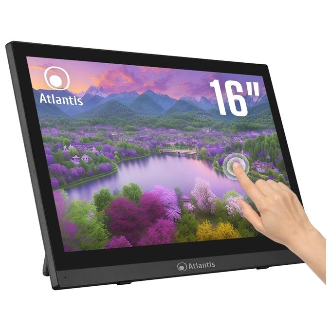 Atlantis Land A05-T16A-VHM Monitor PC 15,6" Full HD IPS 60 Hz (Nero)