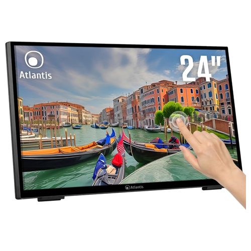 Atlantis Land A05-T24A-VHDM Monitor Pc 21.4" 1920x1080 Pixel Full Hd LED Touch Screen Nero