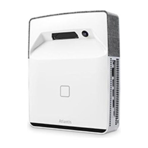 Land E78-P320A-T – Mini proiettore FHD con funzione Touch, Android 12, 4GB RAM + 128GB storage, proiezione interattiva, staffa inclusa, colore Bianco