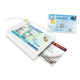 Atlantis P005-CIED331C Lettore Cie 3.0 Carta d'Identita' Elettronica e Tessera Sanitaria Italiana